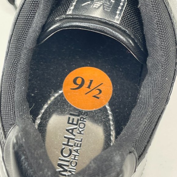 Michael Kors Black Silver Tennis Shoes Sneakers - Picture 2 of 10